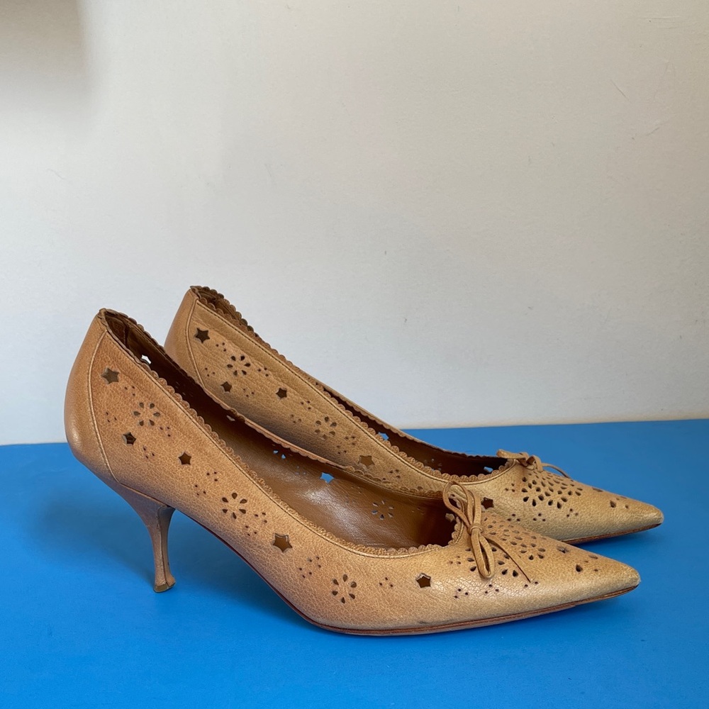 Tan Prada Heels